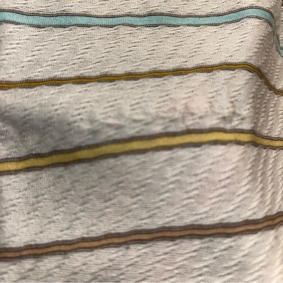 Tiger Woods Golf POLO Shirt beige Tan Blue Horizontal Striped Cotton mens
Medium - Picture 6 of 16